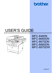 Handleiding Brother MFC-8670DN Multifunctional printer