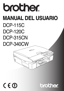 Manual de uso Brother DCP-340CW Impresora multifunción