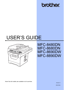 Handleiding Brother MFC-8480DN Multifunctional printer