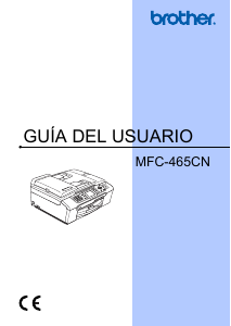 Manual de uso Brother MFC-465CN Impresora multifunción