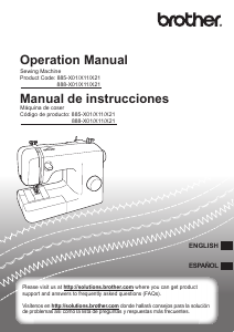 Manual de uso Brother SB170 Máquina de coser