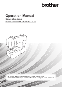 Manual Brother KD144s Sewing Machine