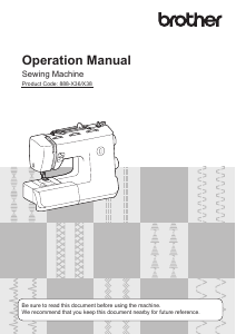 Manual Brother HF37 Sewing Machine