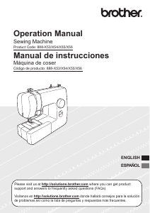 Manual de uso Brother JX2217 Máquina de coser