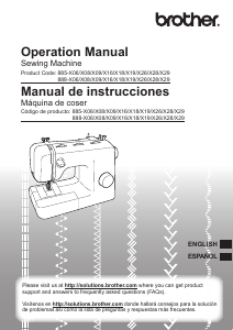 Manual de uso Brother LX3850 Máquina de coser