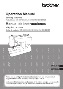 Manual de uso Brother XR53 Máquina de coser