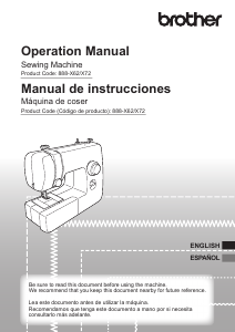 Manual de uso Brother BX3000 Máquina de coser