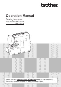 Handleiding Brother XR37T Naaimachine