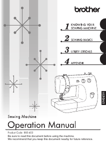 Manual de uso Brother LS2400 Máquina de coser