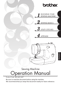 Manual de uso Brother VX3240 Máquina de coser