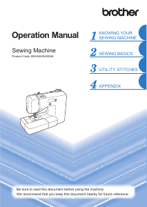 Manual Brother XS2100 Sewing Machine