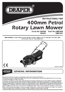 Manual Draper LMP401 Lawn Mower