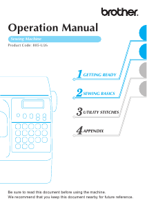 Manual Brother Innov-is 100 Sewing Machine