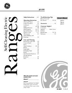 Manual GE JDP47BF1BB Range