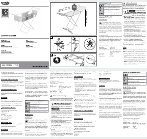 Mode d’emploi AquaPur IAN 331266 Séchoir à linge