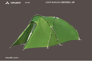 Manual de uso Vaude Odyssee L 2P Carpa de campaña