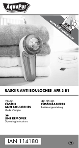 Mode d’emploi AquaPur IAN 114180 Rasoir tissu