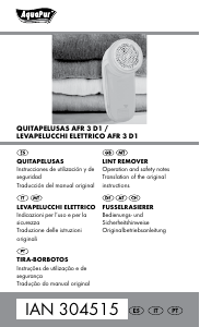 Manual de uso AquaPur IAN 304515 Quitapelusas