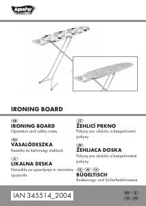 Használati útmutató AquaPur IAN 345514 Vasalódeszka