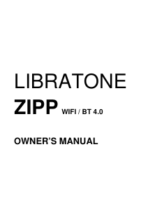 Manual Libratone Zipp Speaker