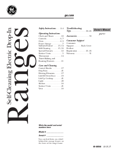 Manual GE JDP39CK1CC Range