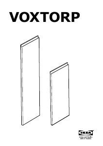 Εγχειρίδιο IKEA VOXTORP Πόρτα ντουλάπας