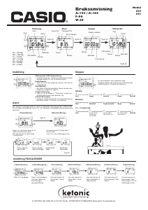 Bruksanvisning Casio Collection A158WEA-1EF Armbandsur