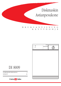 Bruksanvisning ElektroHelios DI8009 Diskmaskin