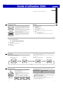 Mode d’emploi Casio Collection B640WB-1AEF Montre