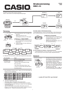 Bruksanvisning Casio Collection DBC-32-1AES Armbandsur