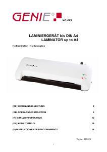 Manual Genie LA 300 Laminator