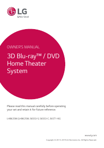 Manual LG LHB625M Home Theater System