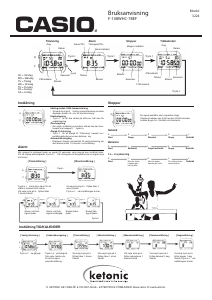 Bruksanvisning Casio Collection F-108WH-2A2EF Armbandsur