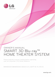Manual LG BH6830SW Home Theater System