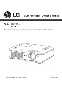 Handleiding LG BX27C-SL Beamer