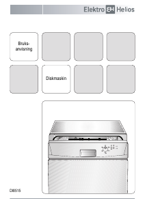 Bruksanvisning ElektroHelios DI8515 Diskmaskin