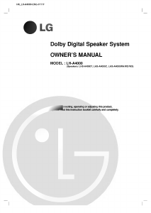 Manual LG LHS-A4000WA Speaker