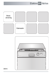 Bruksanvisning ElektroHelios DI8516 Diskmaskin