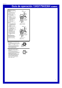 Manual de uso Casio Collection LTP-2069D-2AVEF Reloj de pulsera