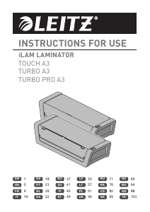 Manuál Leitz iLAM Turbo A3 Laminovačka