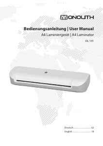 Handleiding Monolith OL 141 Lamineermachine