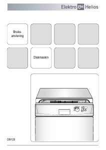 Bruksanvisning ElektroHelios DI9125 Diskmaskin