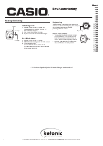 Bruksanvisning Casio Collection MTD-1053D-1AVES Armbandsur