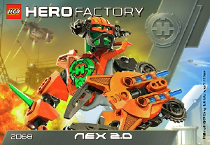 Vadovas Lego set 2068 Hero Factory Nex 2.0