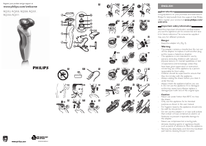 Manual Philips RQ350 Shaver