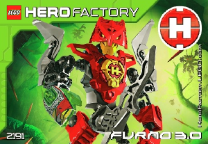 Hướng dẫn sử dụng Lego set 2191 Hero Factory Furno 3.0