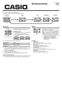 Bruksanvisning Casio Collection W-212H-1AVES Armbandsur
