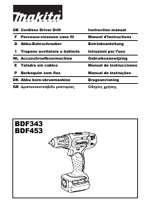 Manual de uso Makita BDF343RHE Atornillador taladrador