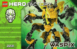 Hướng dẫn sử dụng Lego set 2231 Hero Factory Waspix