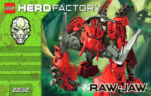 Bedienungsanleitung Lego set 2232 Hero Factory Raw-Jaw